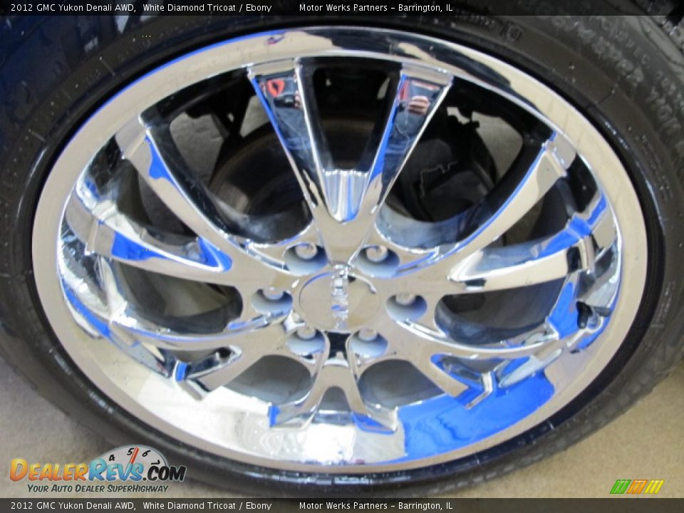 2012 GMC Yukon Denali AWD White Diamond Tricoat / Ebony Photo #14