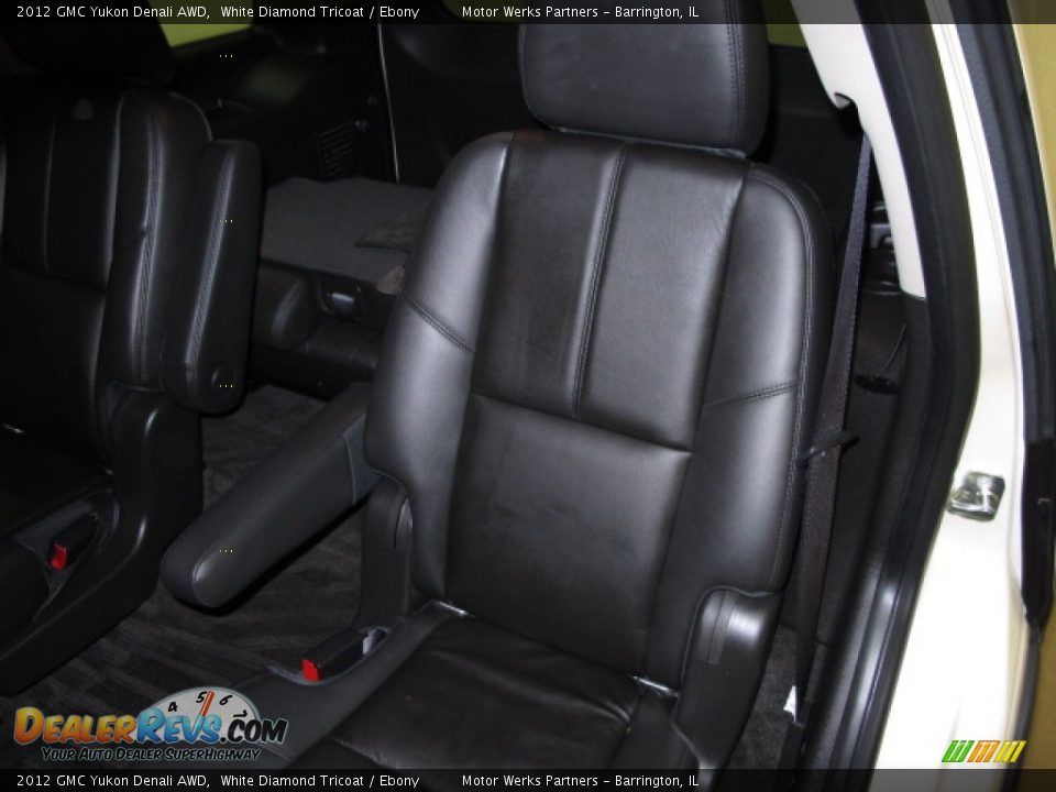 2012 GMC Yukon Denali AWD White Diamond Tricoat / Ebony Photo #18