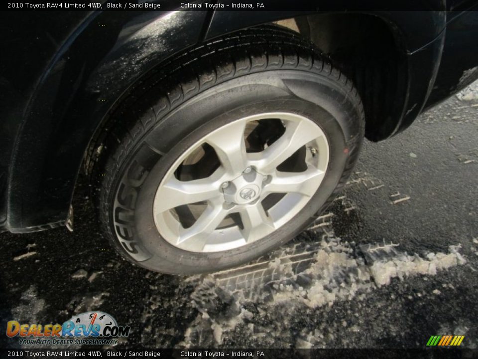 2010 Toyota RAV4 Limited 4WD Black / Sand Beige Photo #3