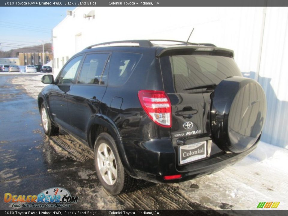 2010 Toyota RAV4 Limited 4WD Black / Sand Beige Photo #4