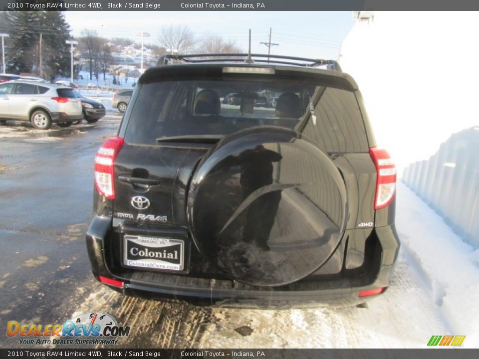2010 Toyota RAV4 Limited 4WD Black / Sand Beige Photo #5