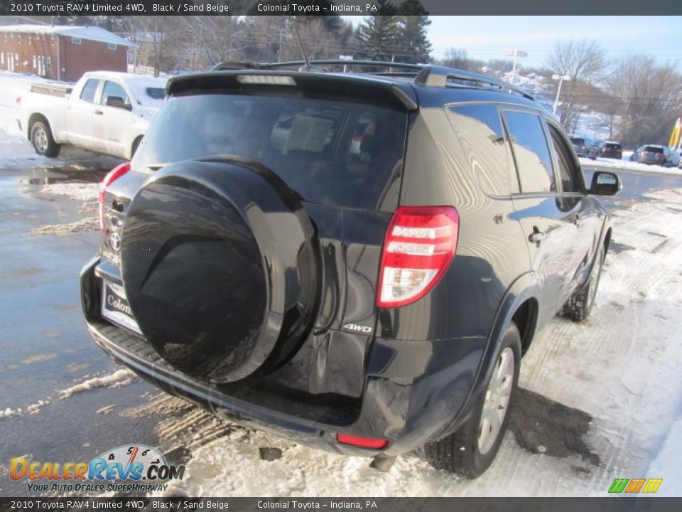 2010 Toyota RAV4 Limited 4WD Black / Sand Beige Photo #6