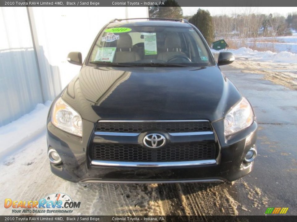2010 Toyota RAV4 Limited 4WD Black / Sand Beige Photo #8