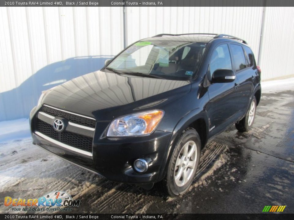 2010 Toyota RAV4 Limited 4WD Black / Sand Beige Photo #9