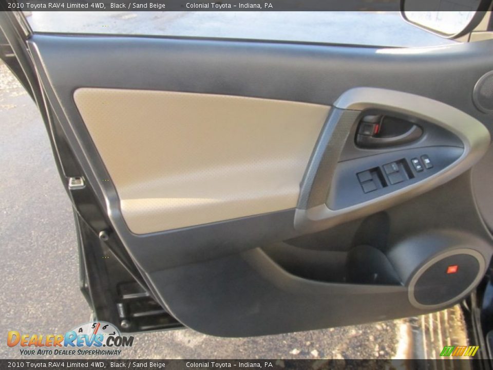 2010 Toyota RAV4 Limited 4WD Black / Sand Beige Photo #11
