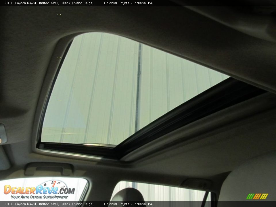 2010 Toyota RAV4 Limited 4WD Black / Sand Beige Photo #12