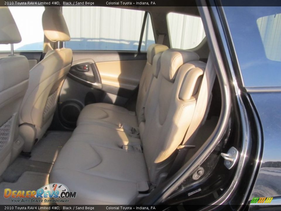 2010 Toyota RAV4 Limited 4WD Black / Sand Beige Photo #14