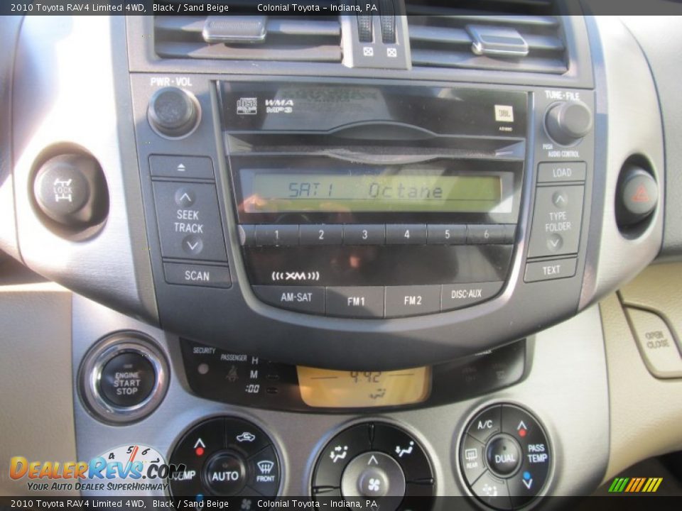 2010 Toyota RAV4 Limited 4WD Black / Sand Beige Photo #16