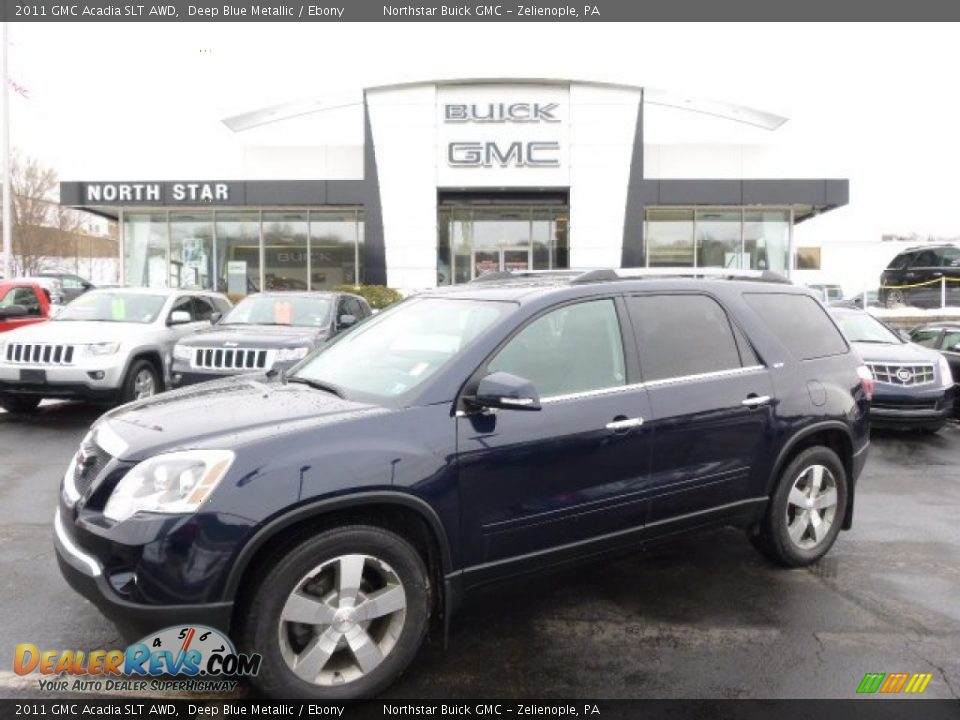 2011 GMC Acadia SLT AWD Deep Blue Metallic / Ebony Photo #1