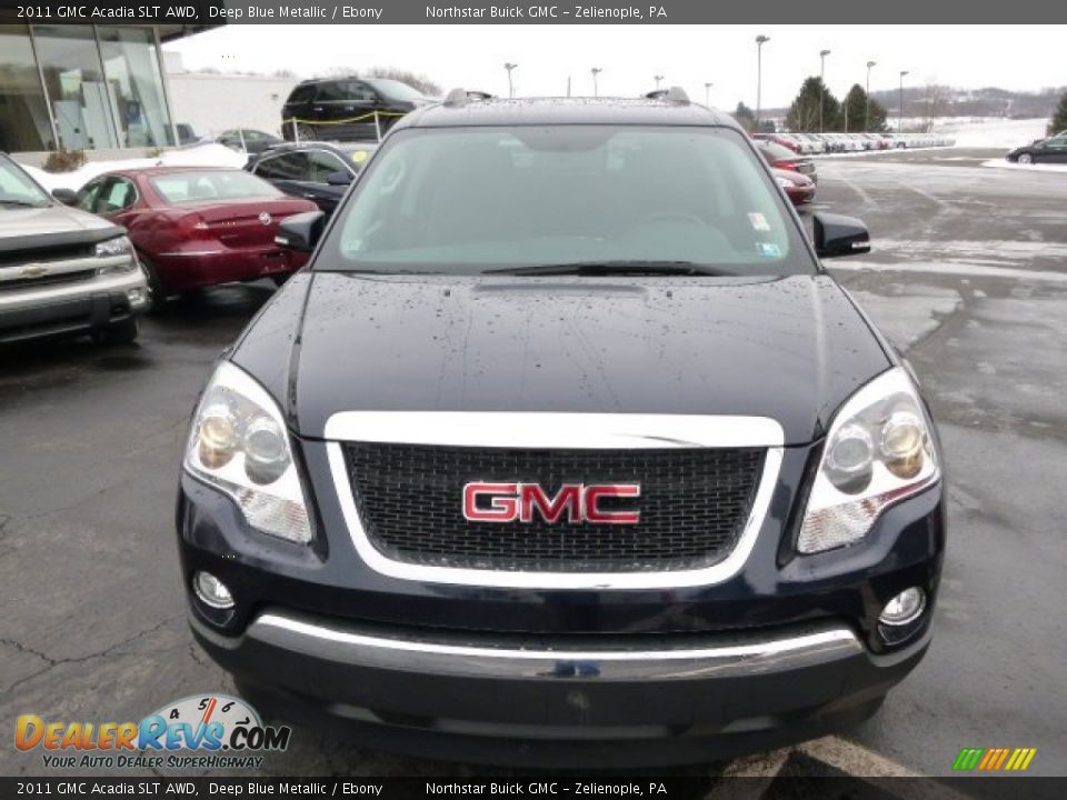 2011 GMC Acadia SLT AWD Deep Blue Metallic / Ebony Photo #2