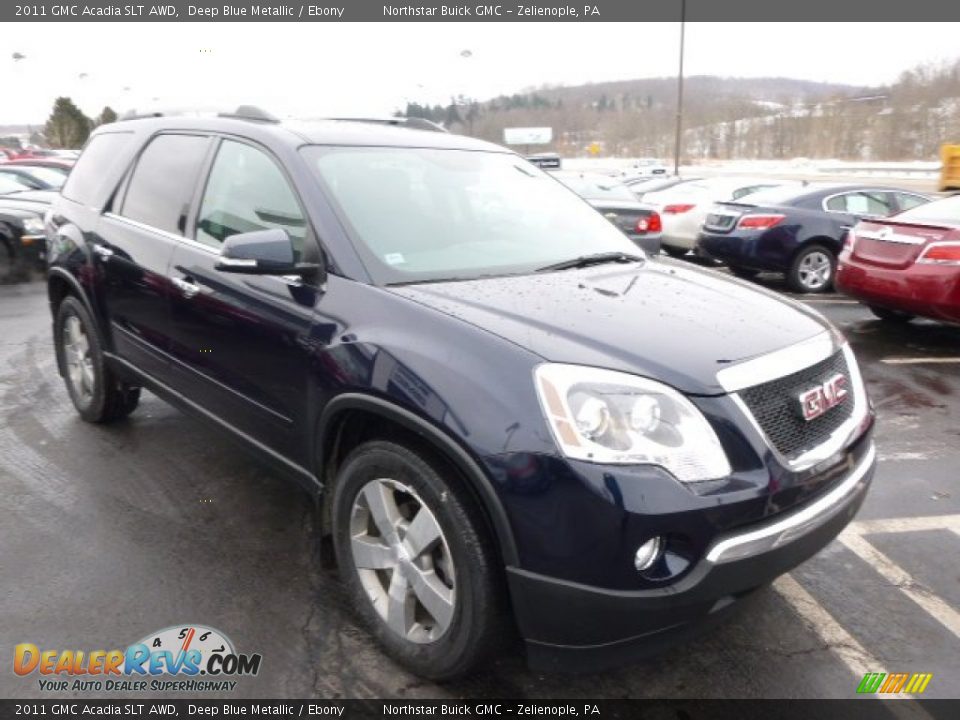 2011 GMC Acadia SLT AWD Deep Blue Metallic / Ebony Photo #3