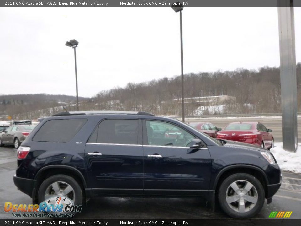 2011 GMC Acadia SLT AWD Deep Blue Metallic / Ebony Photo #4