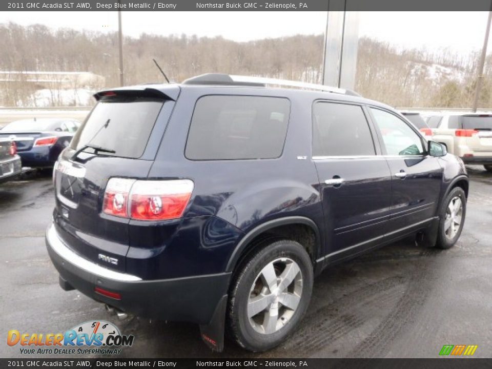 2011 GMC Acadia SLT AWD Deep Blue Metallic / Ebony Photo #5