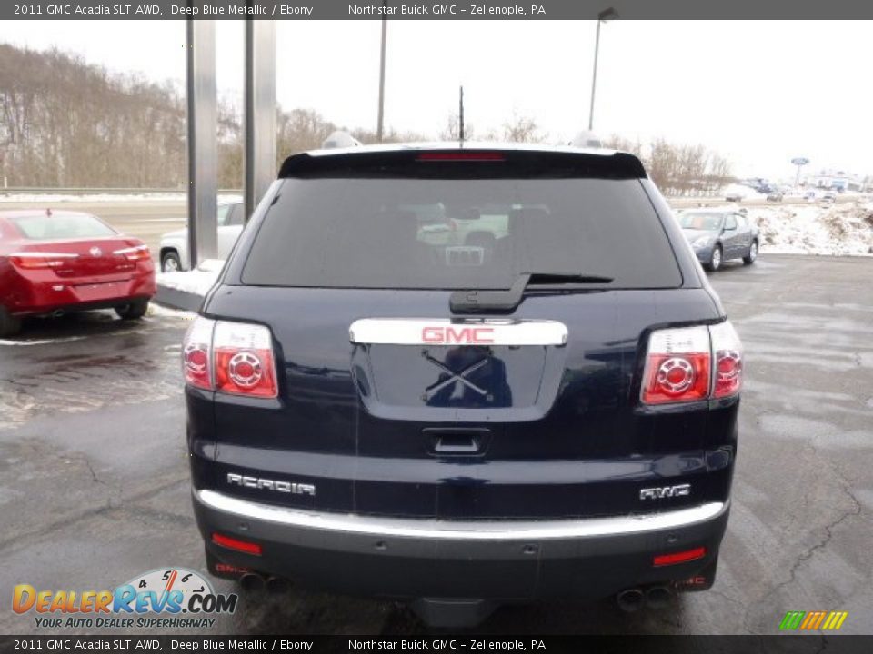2011 GMC Acadia SLT AWD Deep Blue Metallic / Ebony Photo #6