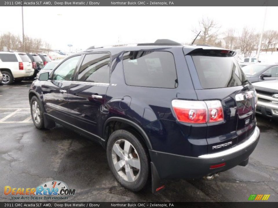 2011 GMC Acadia SLT AWD Deep Blue Metallic / Ebony Photo #7