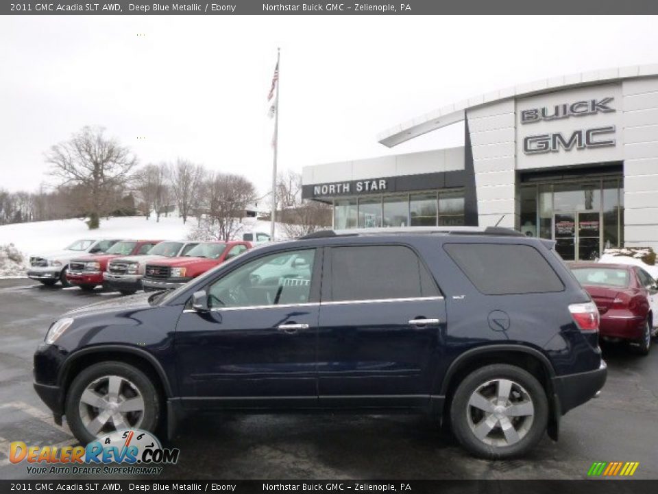2011 GMC Acadia SLT AWD Deep Blue Metallic / Ebony Photo #8