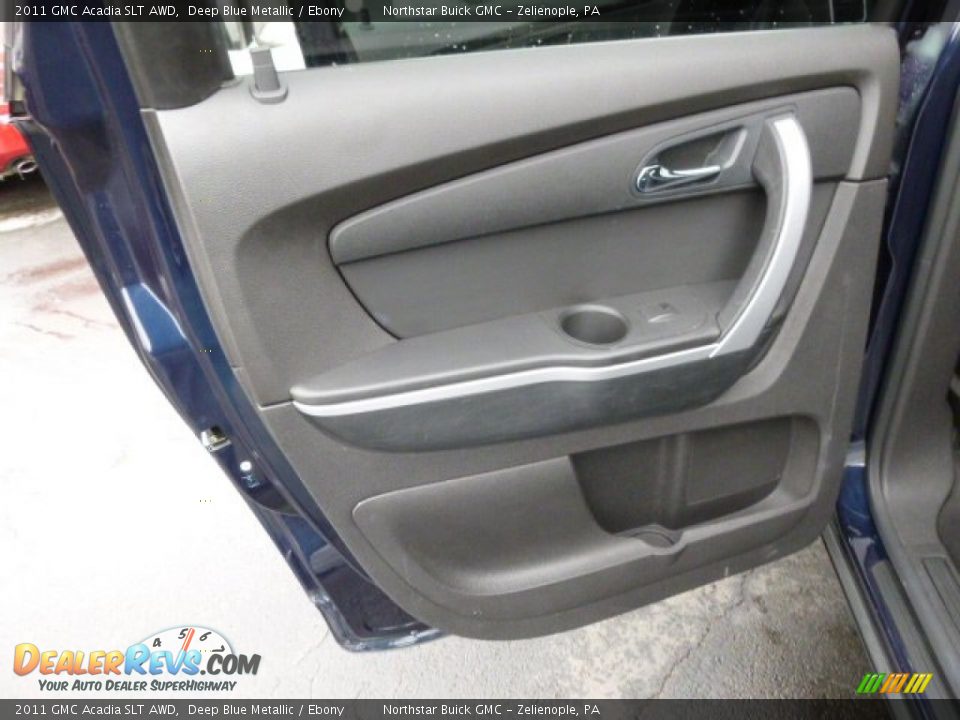 2011 GMC Acadia SLT AWD Deep Blue Metallic / Ebony Photo #13