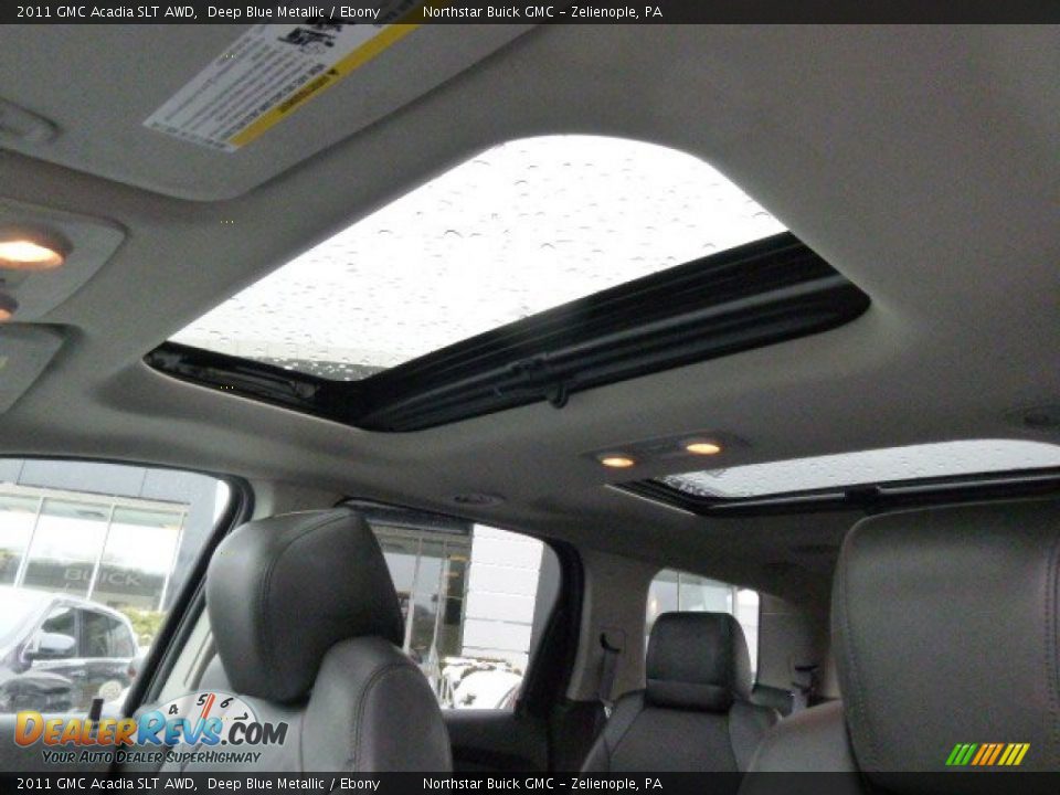 2011 GMC Acadia SLT AWD Deep Blue Metallic / Ebony Photo #16