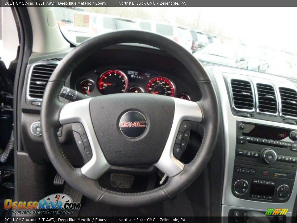 2011 GMC Acadia SLT AWD Deep Blue Metallic / Ebony Photo #18