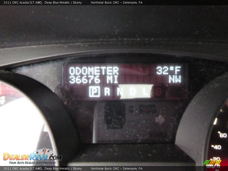 2011 GMC Acadia SLT AWD Deep Blue Metallic / Ebony Photo #19