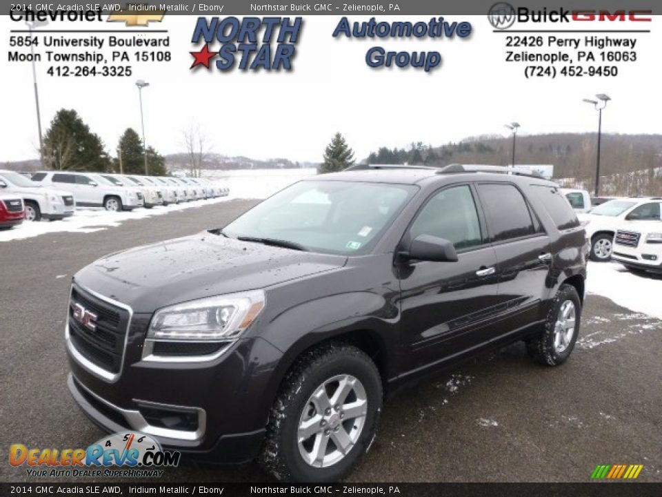2014 GMC Acadia SLE AWD Iridium Metallic / Ebony Photo #1