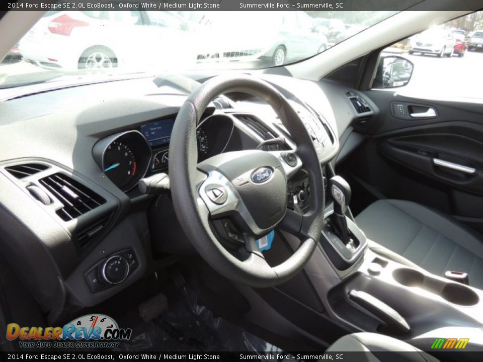 2014 Ford Escape SE 2.0L EcoBoost Oxford White / Medium Light Stone Photo #3