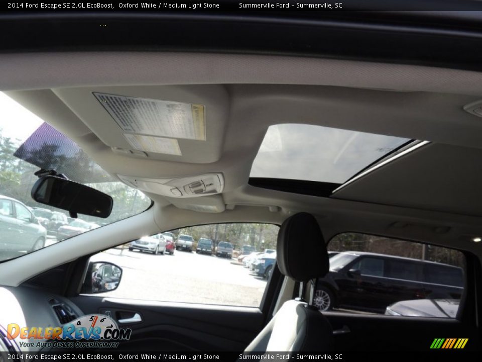 2014 Ford Escape SE 2.0L EcoBoost Oxford White / Medium Light Stone Photo #4