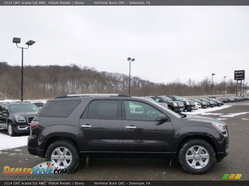 2014 GMC Acadia SLE AWD Iridium Metallic / Ebony Photo #4