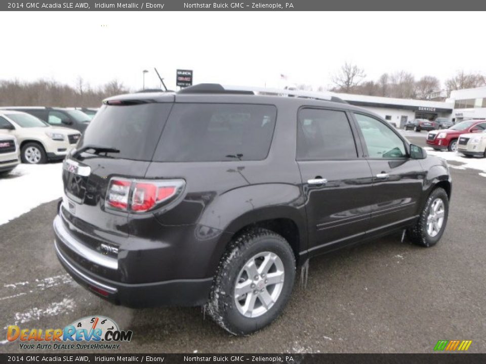 2014 GMC Acadia SLE AWD Iridium Metallic / Ebony Photo #5
