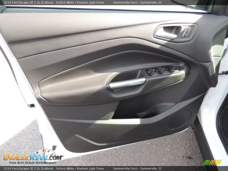2014 Ford Escape SE 2.0L EcoBoost Oxford White / Medium Light Stone Photo #6