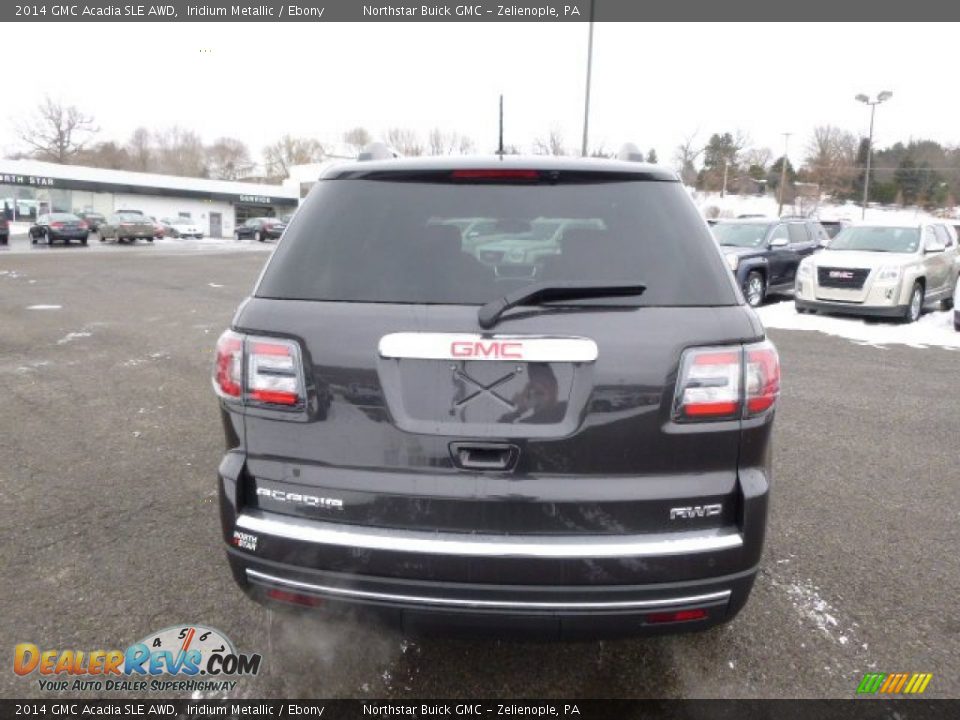 2014 GMC Acadia SLE AWD Iridium Metallic / Ebony Photo #6