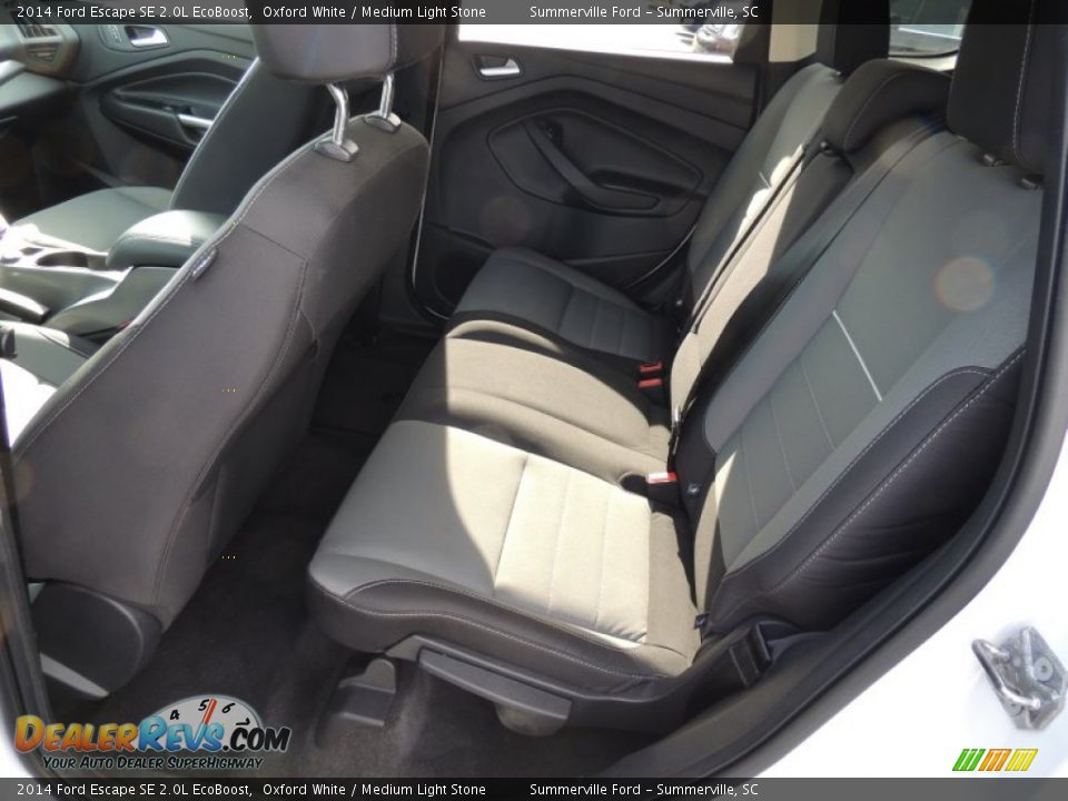 2014 Ford Escape SE 2.0L EcoBoost Oxford White / Medium Light Stone Photo #7