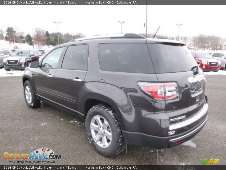 2014 GMC Acadia SLE AWD Iridium Metallic / Ebony Photo #7