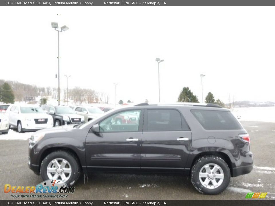 2014 GMC Acadia SLE AWD Iridium Metallic / Ebony Photo #8