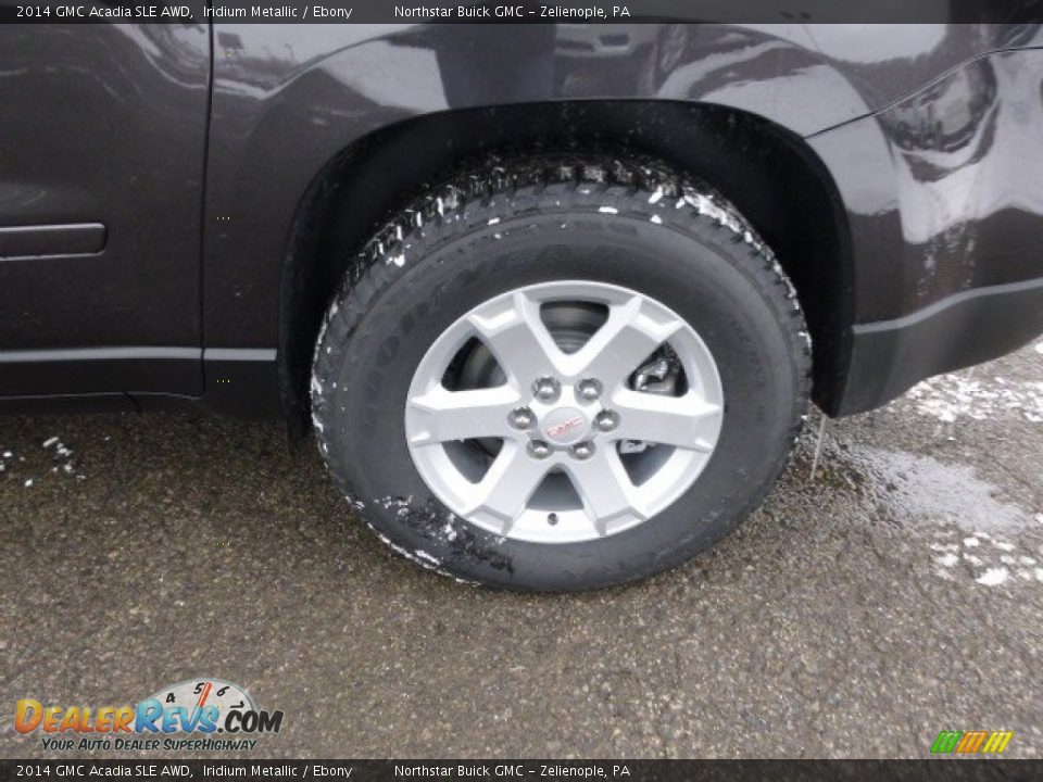 2014 GMC Acadia SLE AWD Iridium Metallic / Ebony Photo #9