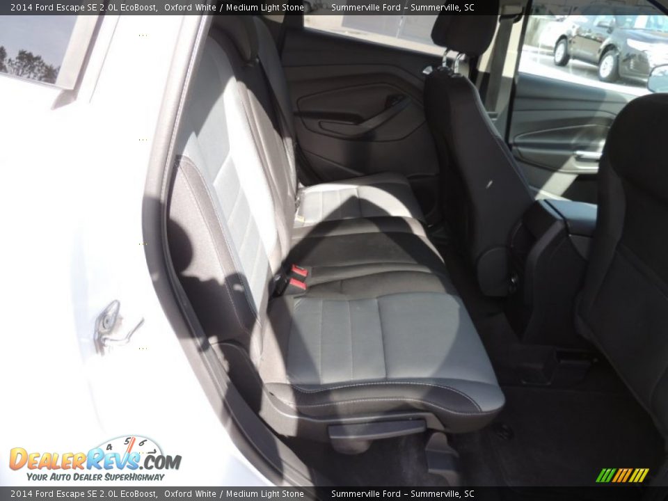 2014 Ford Escape SE 2.0L EcoBoost Oxford White / Medium Light Stone Photo #11