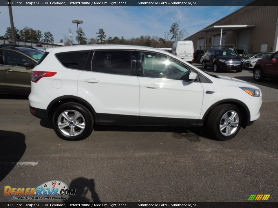 2014 Ford Escape SE 2.0L EcoBoost Oxford White / Medium Light Stone Photo #13