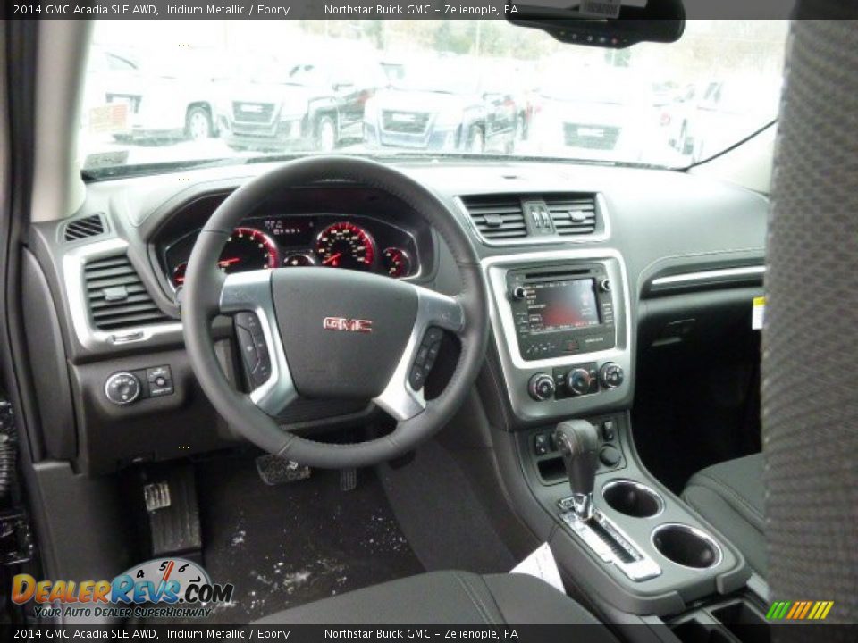 2014 GMC Acadia SLE AWD Iridium Metallic / Ebony Photo #15