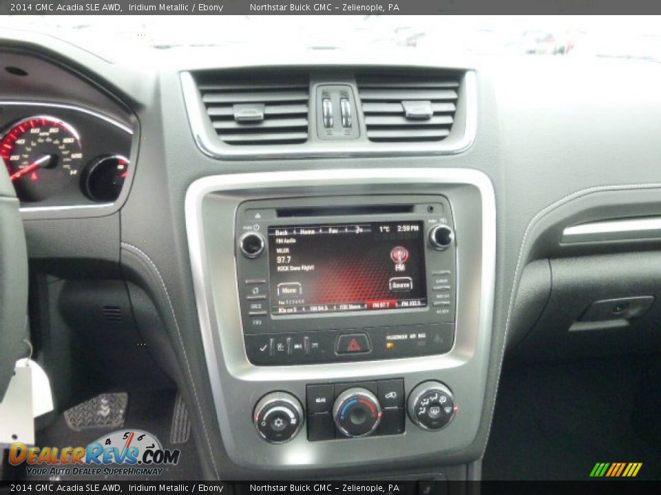 2014 GMC Acadia SLE AWD Iridium Metallic / Ebony Photo #16
