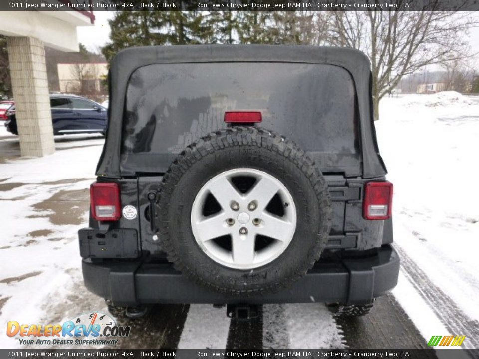 2011 Jeep Wrangler Unlimited Rubicon 4x4 Black / Black Photo #7