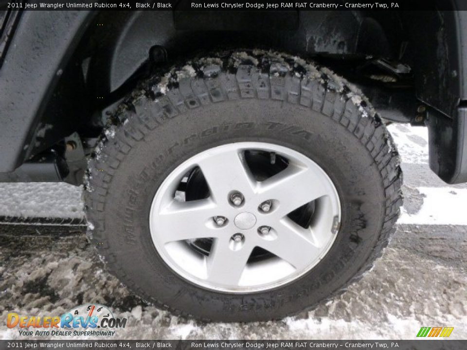 2011 Jeep Wrangler Unlimited Rubicon 4x4 Black / Black Photo #9