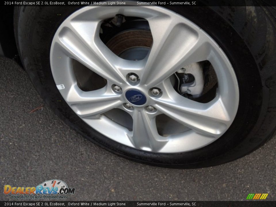2014 Ford Escape SE 2.0L EcoBoost Oxford White / Medium Light Stone Photo #17