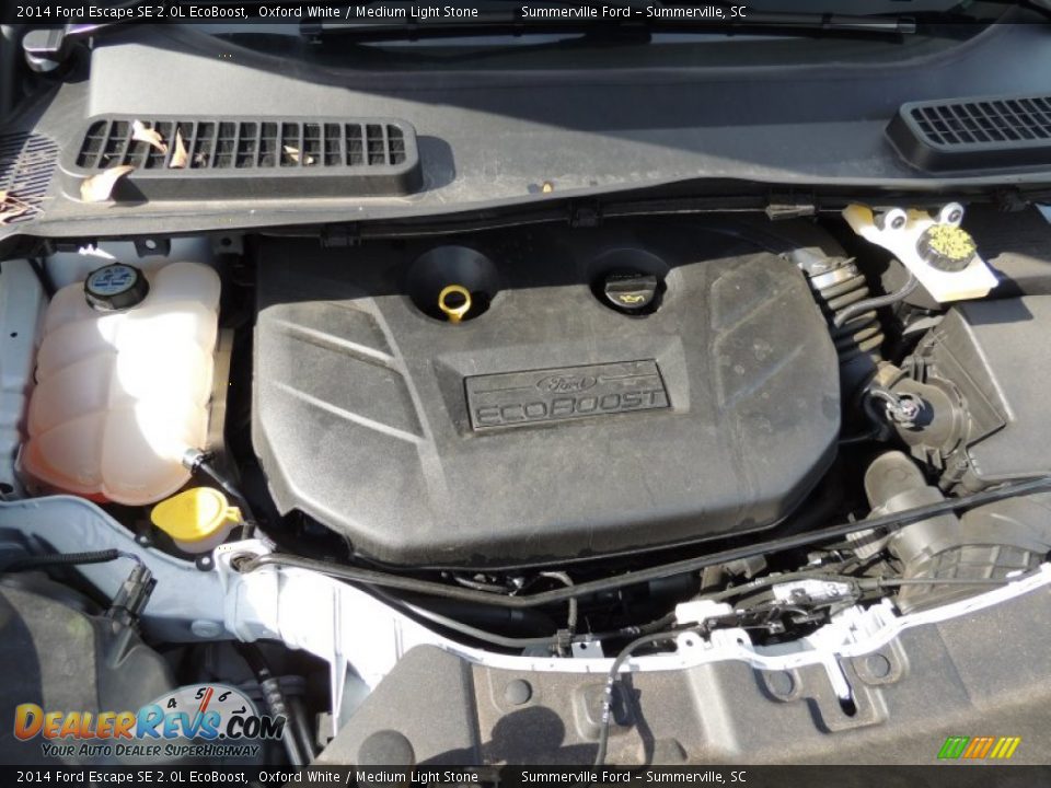 2014 Ford Escape SE 2.0L EcoBoost Oxford White / Medium Light Stone Photo #19
