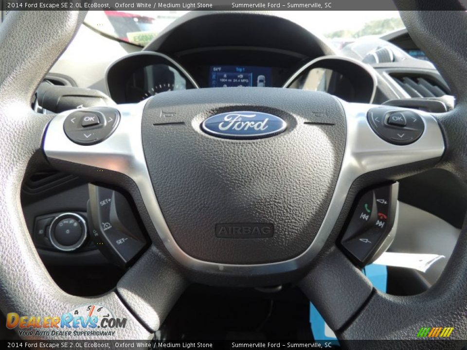 2014 Ford Escape SE 2.0L EcoBoost Oxford White / Medium Light Stone Photo #23