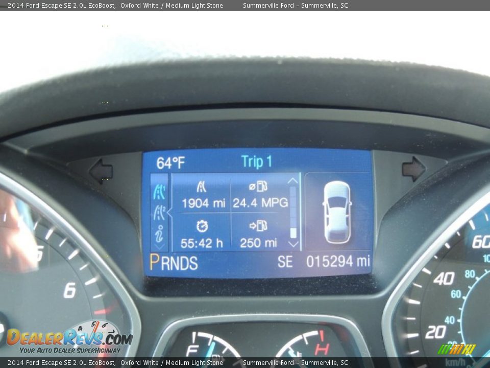 2014 Ford Escape SE 2.0L EcoBoost Oxford White / Medium Light Stone Photo #25