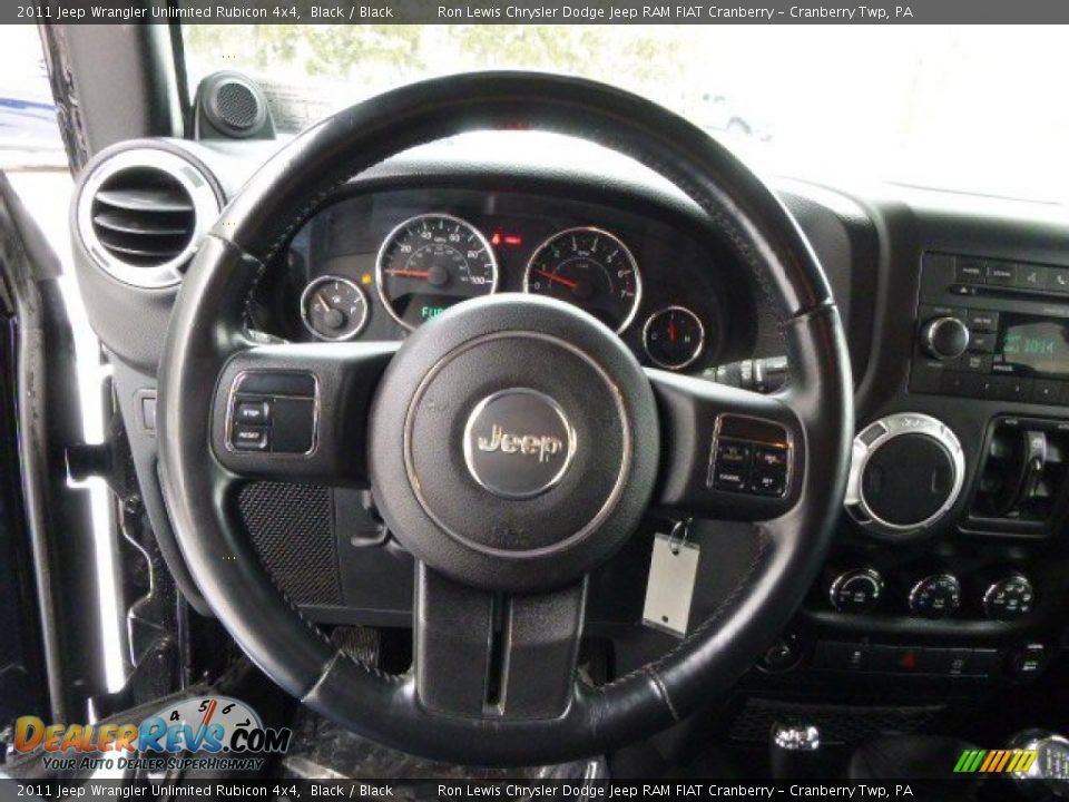 2011 Jeep Wrangler Unlimited Rubicon 4x4 Black / Black Photo #18