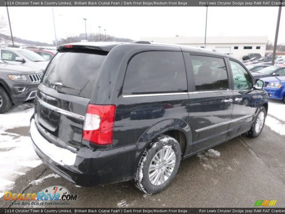 2014 Chrysler Town & Country Limited Brilliant Black Crystal Pearl / Dark Frost Beige/Medium Frost Beige Photo #6