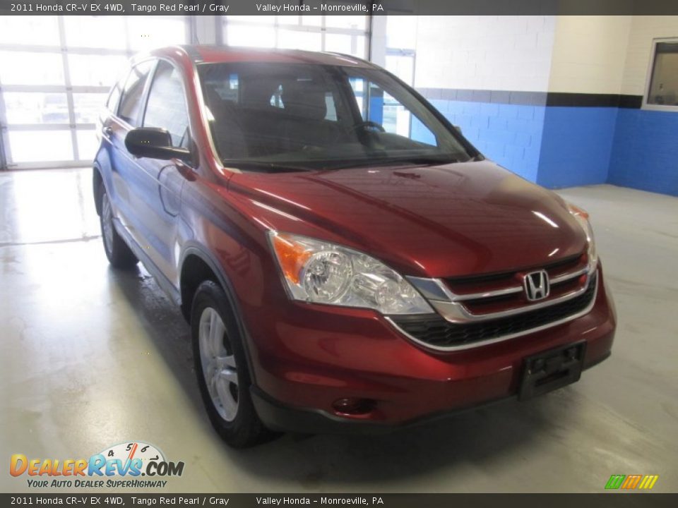 2011 Honda CR-V EX 4WD Tango Red Pearl / Gray Photo #5