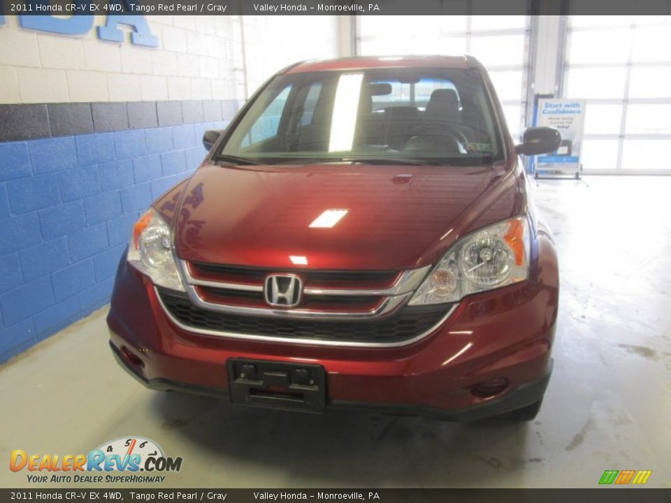 2011 Honda CR-V EX 4WD Tango Red Pearl / Gray Photo #6