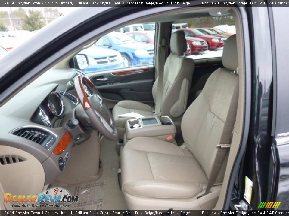 2014 Chrysler Town & Country Limited Brilliant Black Crystal Pearl / Dark Frost Beige/Medium Frost Beige Photo #10